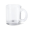 Glas-Tasse Becher Klar und Satiniert Tasse mit Logo bedruckt 325ml Firmenlogo